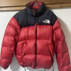 THE NORTH FACE ダウンジャケット ヌプシ　赤黒