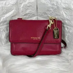 使用数回✨美品✨ COACH オールレザー ショルダーバッグ サコッシュ