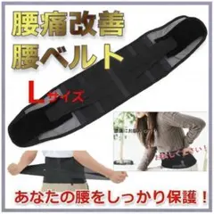 【特価】腰痛予防にも! 腰サポートベルト コルセット Lサイズ