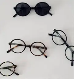 KO 岡本敬子　ケイオー　メガネ　made in japan 黒ぶち　伊達メガネ