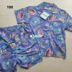 ディズニー モンスターズインク キャラ集合 半袖 パジャマ 上下 セット 100