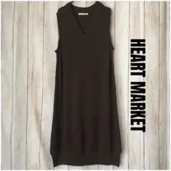 《未使用》HEART MARKETカーキVネックベストプルオーバー