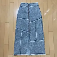 ロングデニムスカート　FREE