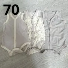 【未使用】ベビー肌着　タンクトップ　ロンパース　70