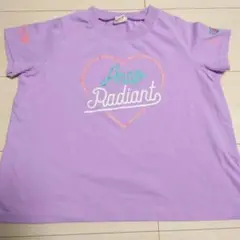【ANAP肩ハートTシャツ紫120】