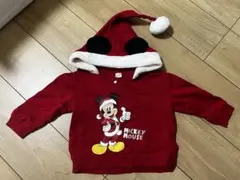 【80】ミッキー サンタ トレーナー パーカー クリスマス