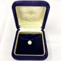 MIKIMOTO ミキモト 本真珠 真珠 ピンブローチ タイピン 6.5mm