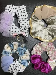 超お買い得　ハンドメイドシュシュチャームセット