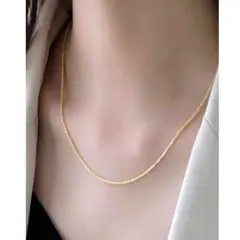 ネックレス アクセサリー ゴールド チェーン シンプル 上品 高級感 韓国風