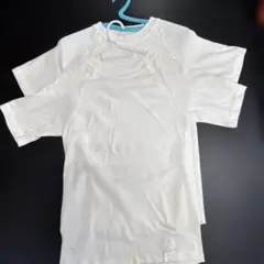 ホワイトラグランTシャツ M 2枚セット