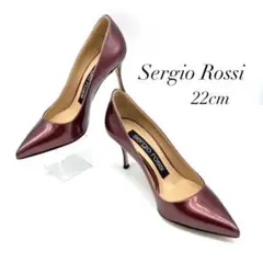 ✨極美品✨ SR1✨ セルジオロッシ 34.5 エナメル ハイヒール ピンク