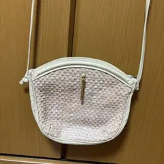 ピンク メッシュ風 ショルダーバッグ