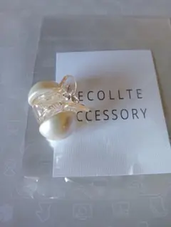 decollte-accessory 一粒 pearl clip