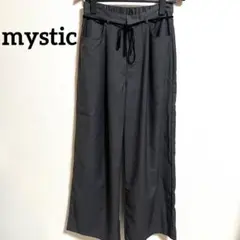 mystic ミスティック リボン スラックス グレー ワイド