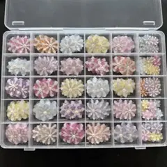 クラフトパンチ ◆クラフト・パールのお花 *詰合せ＊ケース入り◆NO.57