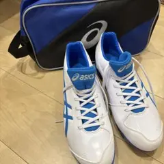 未使用　アシックス　野球　スパイク　27.5 シューズケース付き