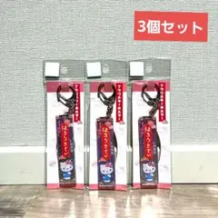 【新品・未開封】キティ ちりめん ホログラムアクリルチーホルダー 3個セット