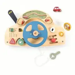 ビジーボード ハンドル 知育玩具 モンテッソーリ 1歳 2歳 3歳 木のおもちゃ