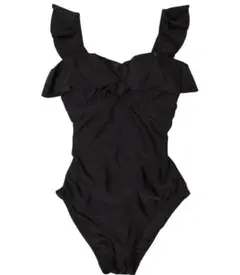 【新品未使用タグ付き】SEADRESS バッククロスフリルワンピース ブラック