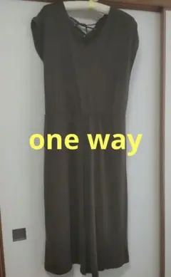 【再々値下げ】one way ワンウェイオールインワン カーキ　M