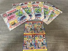 トミカシールブック4冊　のりのりタイムズトミカカード４枚セット