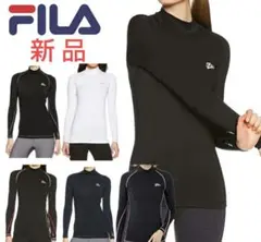 新品タグ付 FILA✳️ハイネックインナー【LL】ブラック スポーツ 秋冬