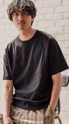 GLOBAL WORK DRYヘビーウエイトTee ブラック