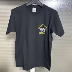 クロスステッチストレイキャッツ Tシャツ 黒　XS 160サイズ