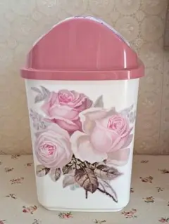 ＊デコパージュ＊薔薇雑貨**スイングダストボックス**♪アンティークローズ柄♪