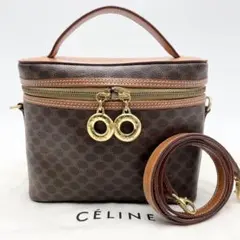 【極美品】CELINE 2way ショルダーバッグ マカダム バニティバッグ