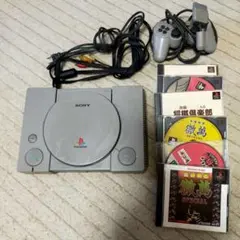 SONY PlayStation 本体 + ゲーム6枚セット
