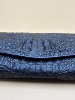 【未使用】シラチャファーム製　本革クロコダイルレザー ブラック 長財布