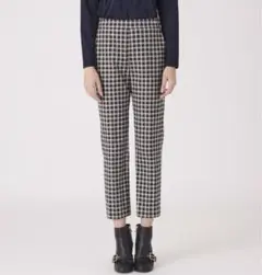 今期AWデザインナノクレストブリッジチェックツイルパンツサイズ38
