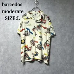 美品 barcedos moderate アロハ シャツ 半袖 Lサイズ