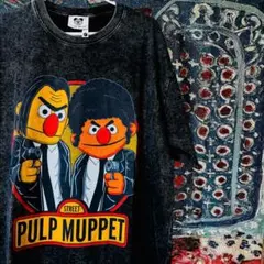 PULP FICTION ティーシャツ グレーブラック セサミストリート
