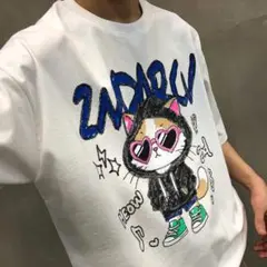 【2nd ARCHIVE/セカンドアーカイブ】半袖Tシャツ 猫 2025新作