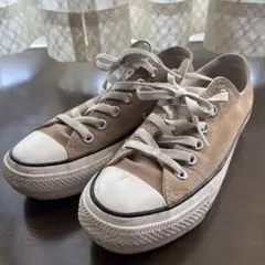 CONVERSE ALL STAR ベージュ スニーカー厚底　数回使用24.5㎝