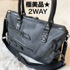 極美品★トルネードマート バッグ 2WAY ブラック ビジネス カジュアル