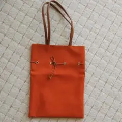 お値下げ中　オレンジ トートバッグ