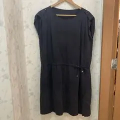 値下げなし！ロートレアモン　ダークネイビー ノースリーブワンピース M