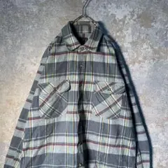 【ヴィンテージ】EDWINチェック柄ネルシャツ used 古着 ZAS8