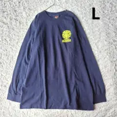 HFD ホノルル消防署　ロンT 長袖Tシャツ　ネイビー ハワイ　L 　ロゴ