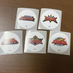 全スーパー戦隊展50周年 ボックスロールシール　5枚セット
