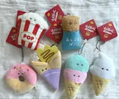 【美品/未使用品】つぶらな瞳のファーストフード　6種セット　プライズ　マスコット