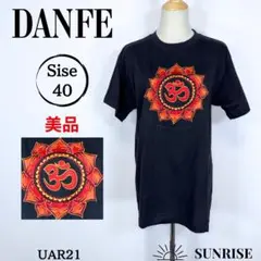 ★美品★ DANFE 半袖 トップス Tシャツ オームシンボル 黒 40サイズ