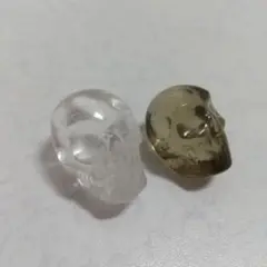 クリスタル スモーキークォーツ スカル セット