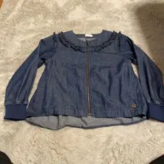 デニム フリル付き ジャケット 100cm