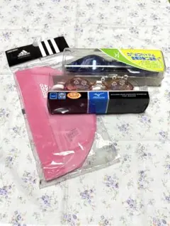 【未使用品】スイムゴーグル2種とスイムキャップのセット
