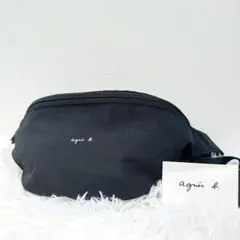 美品　agnes b.　アニエスベー　ウエストポーチ　ウエストバッグ　ブラック
