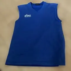 asics サッカー用 ノースリーブシャツ 青